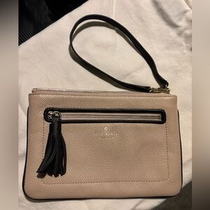 Kate Spade Cream and Black Wristlet
